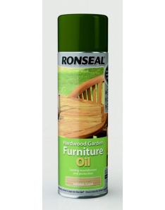 Ronseal Hardwood Furniture Oil 500ml Aerosol Natural Clear