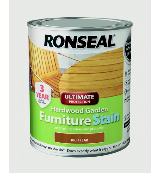 Ronseal Hardwood Furniture Stain 750ml Rich Teak | 146455 | Ronseal | Furniture Stains and Oils ...
