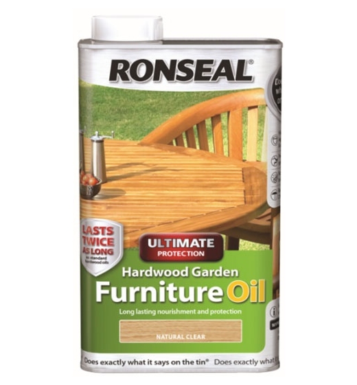 Ronseal Hardwood Furniture Oil 1L Natural Clear