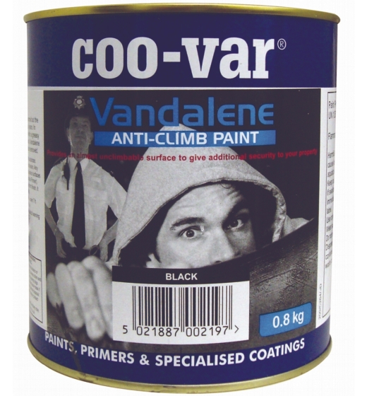 Coo-Var Vandalene Anti-Climb Paint - Black 4.0kg