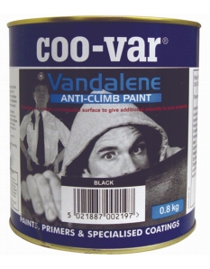 Coo-Var Vandalene Anti-Climb Paint - Black 4.0kg