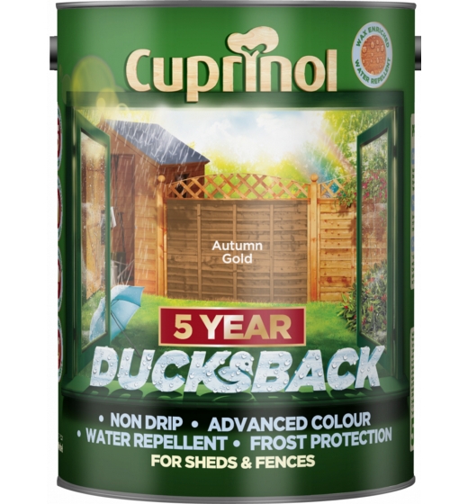 Cuprinol Ducksback 5L Autumn Gold