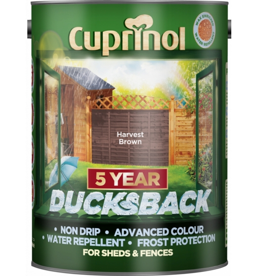 Cuprinol Ducksback 5L Harvest Brown