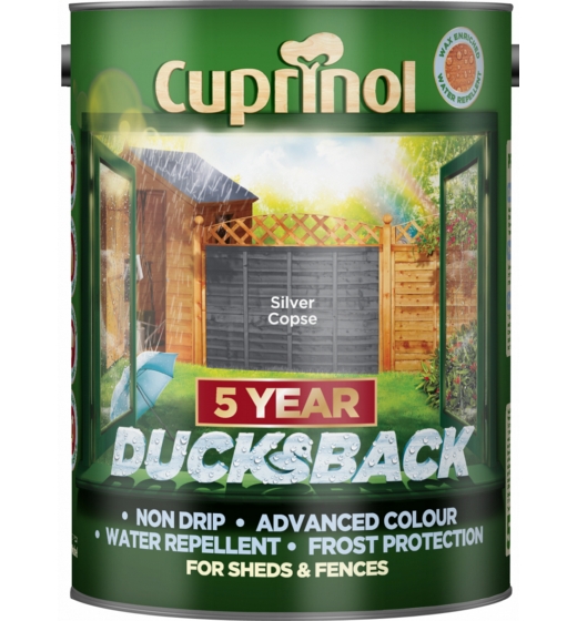 Cuprinol Ducksback 5L Silver Copse