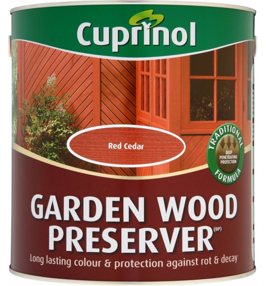 Cuprinol Garden Wood Preserver 4L Red Cedar