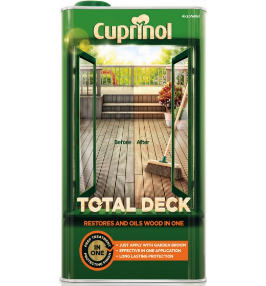 Cuprinol Total Deck Restorer & Oil 5L Clear