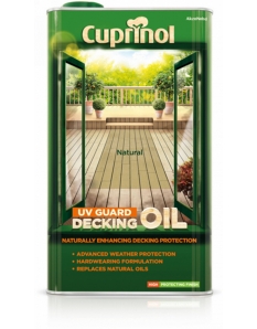 Cuprinol UV Guard Decking Oil 5L Natural Oak