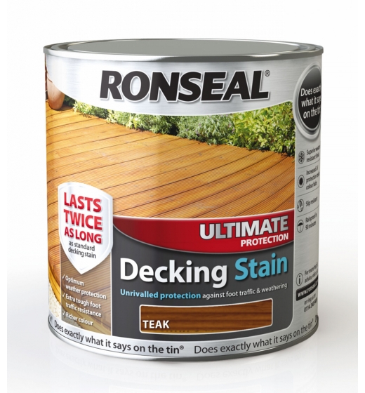 Ronseal Ultimate Protection Decking Stain 2.5L Teak