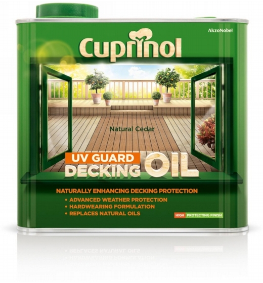 Cuprinol UV Guard Decking Oil 2.5L Natural Cedar