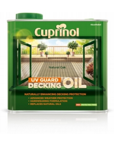 Cuprinol UV Guard Decking Oil 2.5L Natural Oak