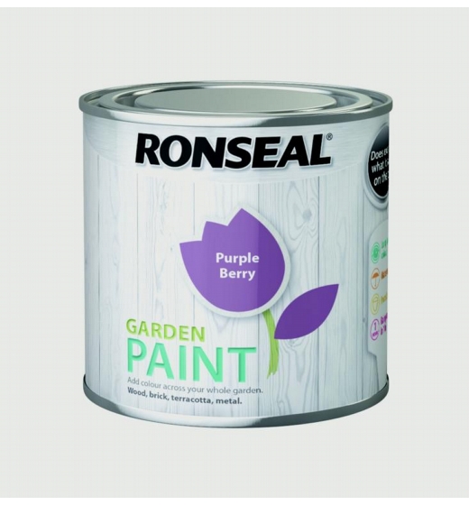 Ronseal Garden Paint 250ml Purple Berry