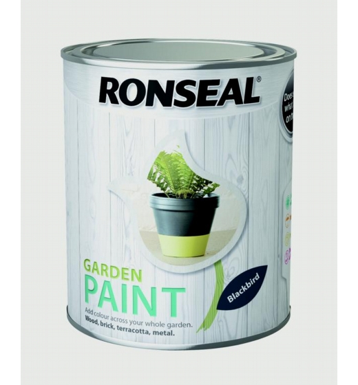 Ronseal Garden Paint 750ml Black Bird