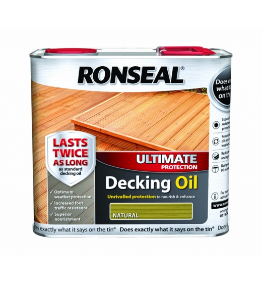 Ronseal Ultimate Protection Decking Oil 2.5L Natural Oak
