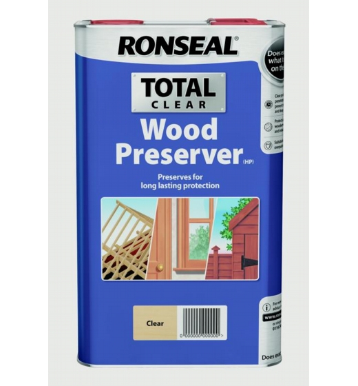 Ronseal Total Wood Preserver 5L Clear