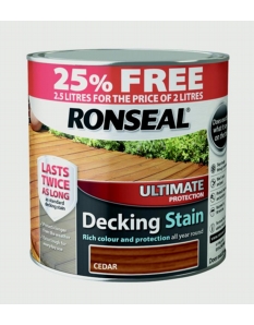 Ronseal Ultimate Protection Decking Stain  2L + 25% Free Cedar