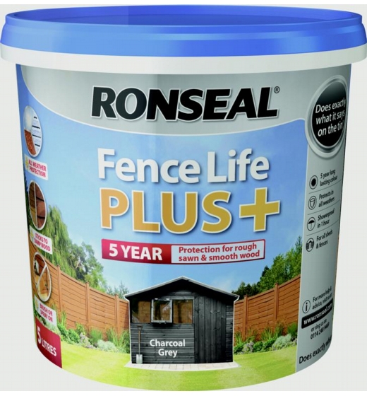 Ronseal Fence Life Plus 5L Charcoal Grey