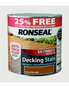 Ronseal Ultimate Protection Decking Stain  2L + 25% Free Country Oak