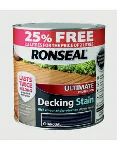 Ronseal Ultimate Protection Decking Stain  2L + 25% Free Charcoal