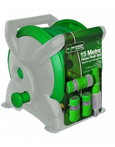 Kingfisher Compact Hose Reel set 15m Grey/Green