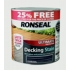 Ronseal Ultimate Protection Decking Stain  2L + 25% Free Charcoal