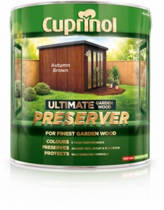 Cuprinol Ultimate Garden Wood Preserver 4L Autumn Brown