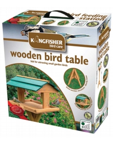 Kingfisher Traditional Wooden Bird Table 
