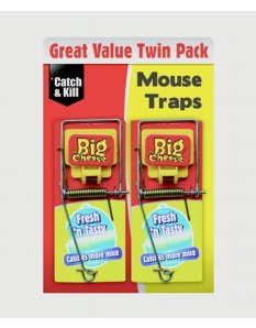 The Big Cheese Fresh Baited Mouse Trap Twinpack