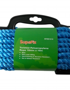 SupaFix Polypropylene Rope 10mm x 10m Blue