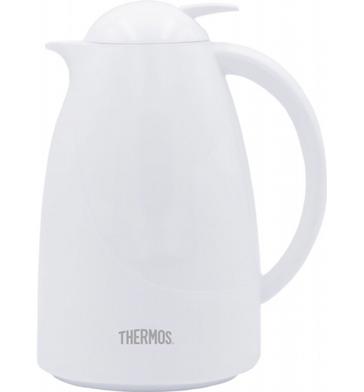 Thermos Glass LinedWhite Carafe 1.0L