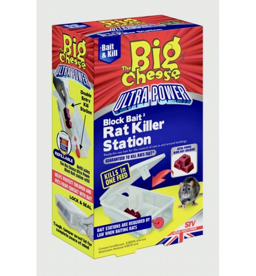 The Big Cheese Ultra Power Block Bait Rodent Killer Kit 