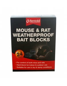 Rentokil Mouse & Rat Weatherproof Bait Blocks 