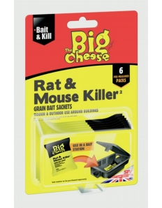 The Big Cheese Rat & Mouse Killer Grain 6x25g