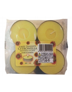 Price's Candles Citronella Maxi Tealights Pack 4