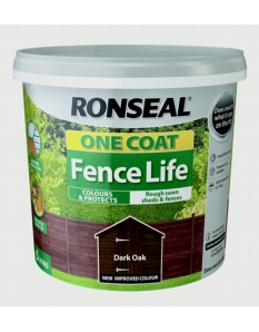 Ronseal One Coat Fence Life 5L Dark Oak