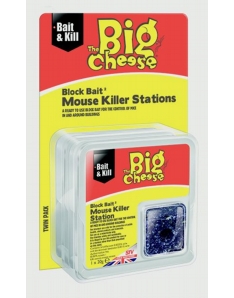 The Big Cheese Mouse Killer Stations Twin pack