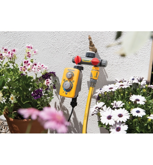 Hozelock 2 Way Tap Connector , 347804, Hozelock, Irrigation Products