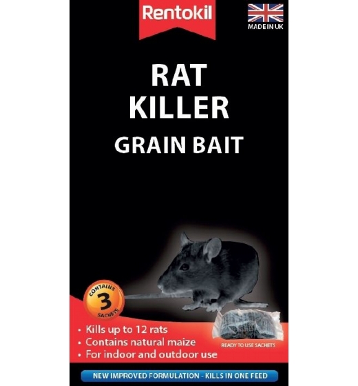 Rentokil Rat Killer Grain Bait 3 Sachet
