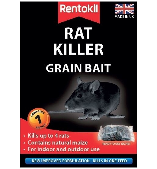 Rentokil Rat Killer Grain Bait Single Sachet