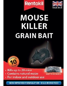 Rentokil Mouse Killer Grain Bait 10 Sachet