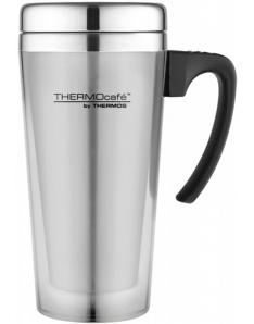 Thermos Thermocafe Trans Travel Mug 420ml  Steel