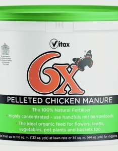 Vitax 6x Odourless Pelleted Chicken Fertiliser 8kg