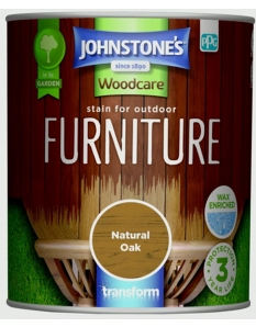 Johnstone's Outdoor Furniture Stain Satin 750ml Natural Oak