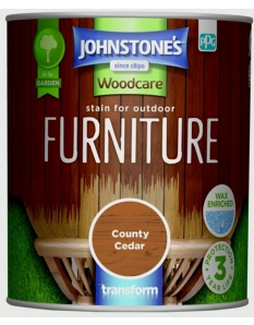 Johnstone's Outdoor Furniture Stain Satin 750ml Cedar