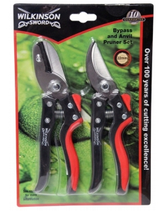 Wilkinson Sword Bypass & Anvil Pruner Set 