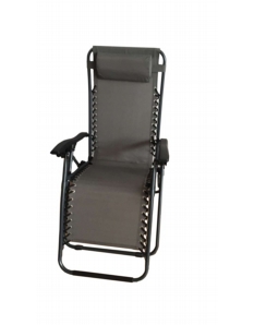 SupaGarden Zero Gravity Chair Grey / Black