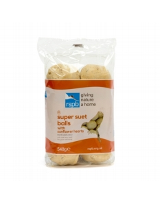 Rspb Fat Balls With Sunflower Hearts Pack 6
