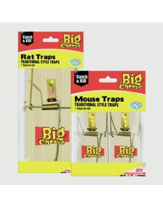 The Big Cheese Wooden Mouse Trap 4 Pack