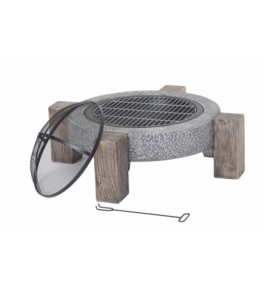 Lifestyle Calida Fire Pit *MGO Round fire pit with legs