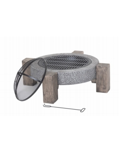 Lifestyle Calida Fire Pit *MGO Round fire pit with legs