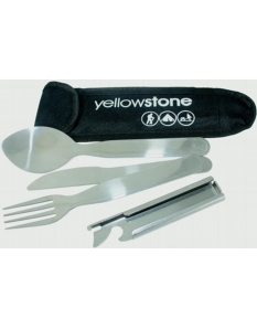 Yellowstone Nylon Pouch Cutlery Set 4 Piece